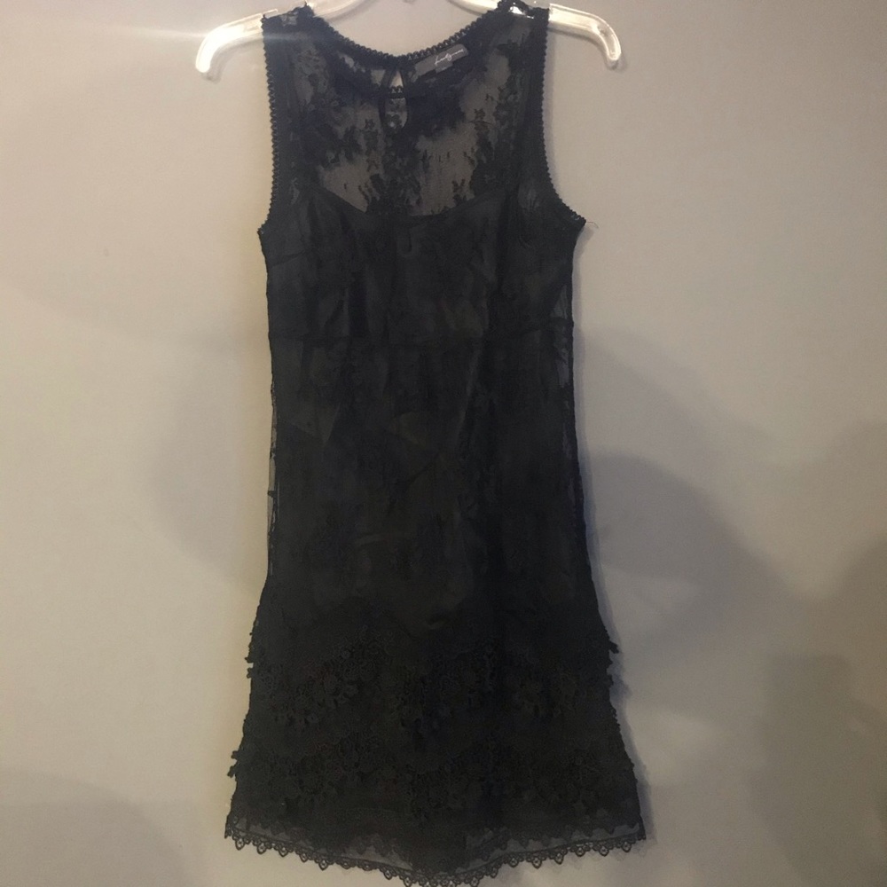 Black lace dress